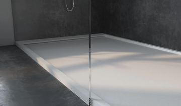 BRUXELLES - Corner rectangular Corian® shower tray by RILUXA - view 3