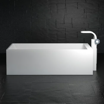 FIRENZE - Rectangular Solid Surface bathtub by RILUXA - view 3