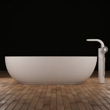 HAMBOURG - Oval Solid Surface bathtub by RILUXA - view 3