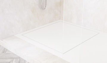 NANTES - Corner rectangular Corian® shower tray by RILUXA - view 3