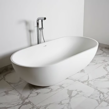 NANTES - Oval Solid Surface bathtub by RILUXA - view 3