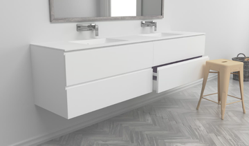 REFRESH - Double wall-mounted vanity unit by RILUXA - view 3