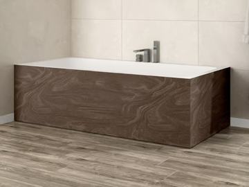 B-ROUND - Rectangular custom Corian® bathtub by RILUXA - view 2