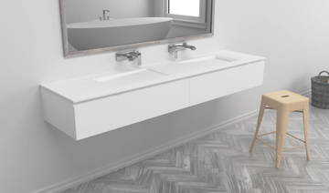 CANADA - Double wall-mounted vanity unit by RILUXA - view 3