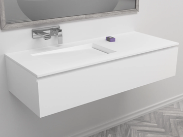 CANADA - Single wall-mounted vanity unit by RILUXA - view 2