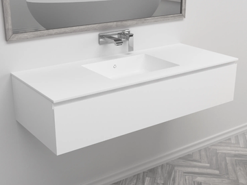 ENERGY - Single wall-mounted vanity unit with drawers by RILUXA - view 2