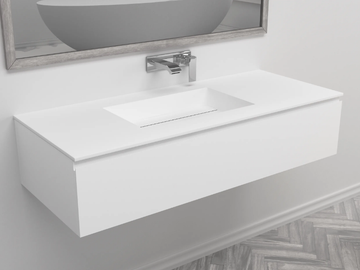 TEXAS - Single wall-mounted vanity unit with drawers by RILUXA - view 2