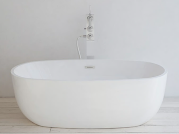 GLASGOW - Freestanding oval acrylic bathtub by RILUXA - view 2