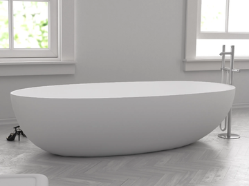 HAMBOURG - Oval Solid Surface bathtub by RILUXA - view 2