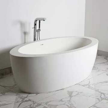 HANNOVER - Oval Solid Surface bathtub by RILUXA - view 3
