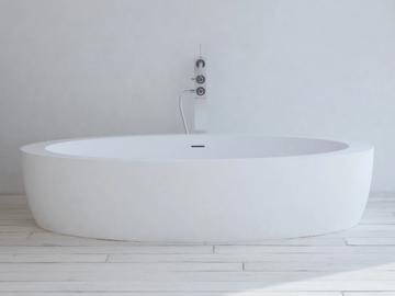 HANNOVER - Oval Solid Surface bathtub by RILUXA - view 2