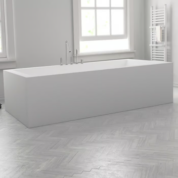 ISLAND - Rectangular custom Corian® bathtub by RILUXA - view 3