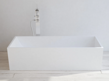 LA TURBIE - Rectangular Solid Surface bathtub by RILUXA - view 2