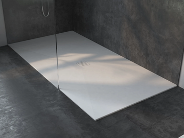 LIEGE - Rectangular extra flat Corian® shower tray by RILUXA - view 2