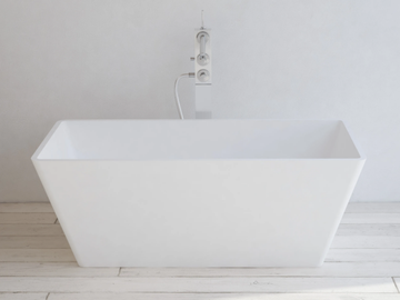 MARSEILLE - Rectangular Solid Surface bathtub by RILUXA - view 2