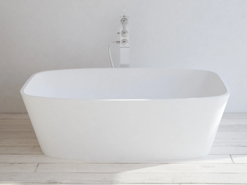MONACO - Rectangular Solid Surface bathtub by RILUXA - view 2