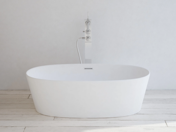 NEVERS - Oval Solid Surface bathtub by RILUXA - view 2