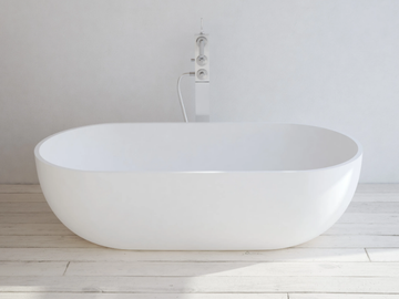 NANTES - Oval Solid Surface bathtub by RILUXA - view 2