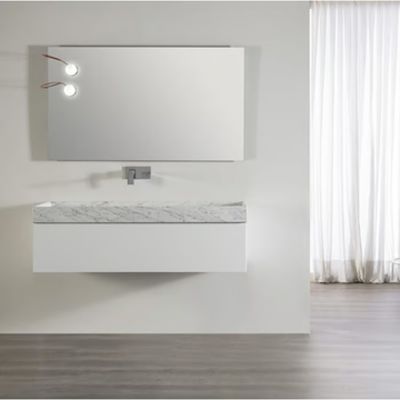 PALACE - Single wall-mounted marble vanity unit by RILUXA - view 3