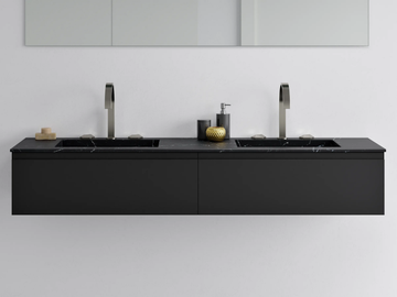 MARQUINA - Inset wall-mounted double washbasin by RILUXA - view 2