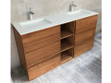 TENNESSEE - Floor-standing double vanity unit with drawers by RILUXA - view 2