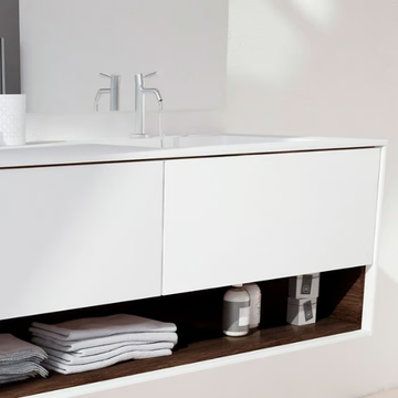 TORONTO CARTHAGE - Double wall-mounted Corian® vanity unit by RILUXA - view 3