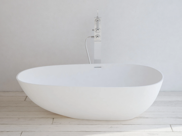 TOULOUSE - Oval Solid Surface bathtub by RILUXA - view 2