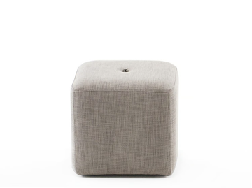 DOUBLE - Square mesh garden pouf by RODA - view 2