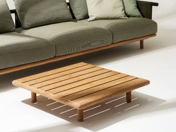EDEN - Square low teak garden side table by RODA - view 2