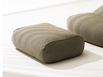 ONDA - Rectangular fabric garden pouf by RODA - view 2