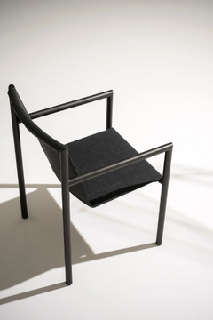 PLEIN AIR 059 - Garden chair in stainless steel and back in Batyline® by RODA - view 3