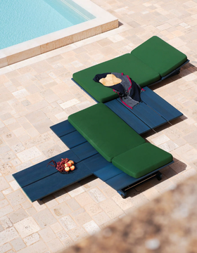 EOLIE - Square iroko garden side table by RODA - view 3