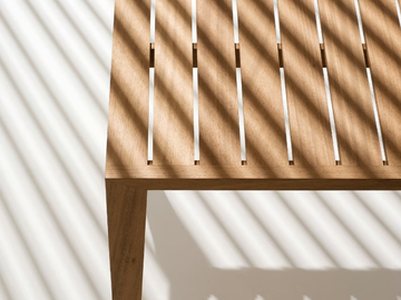 ZANIA - Square iroko garden table by RODA - view 3
