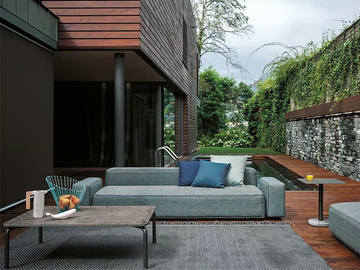 DANDY - 3 seater fabric garden sofa by RODA - view 3