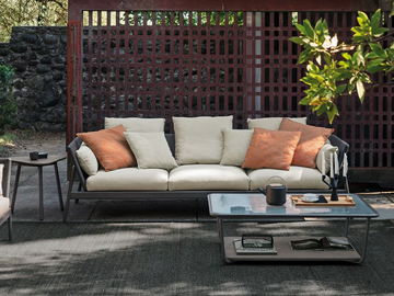 PIPER 003 - 3 seater Batyline® garden sofa by RODA - view 3