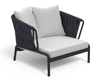 SPOOL 201 - Powder coated steel garden armchair with armrests by RODA - view 2