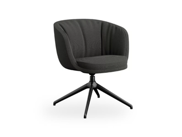 CLEO MINI - Swivel fabric chair with armrests by ROSSIN - view 3