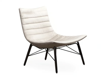 LUC SOFT - Upholstered leather easy chair by ROSSIN - view 2