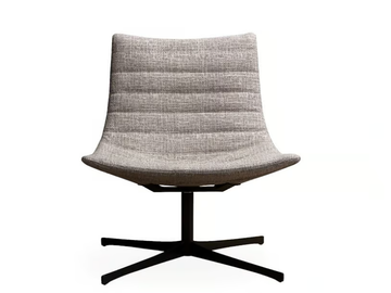 LUC SOFT - Swivel upholstered fabric easy chair by ROSSIN - view 3