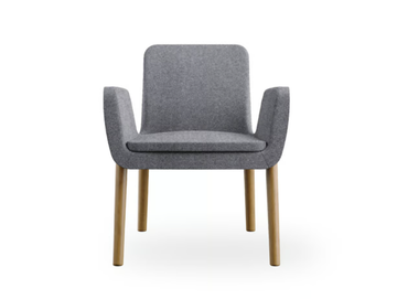 SOFIE - Fabric easy chair with armrests by ROSSIN - view 2