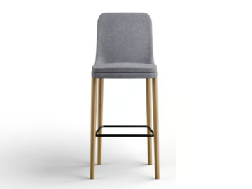 SOFIE - High fabric stool with footrest by ROSSIN - view 2