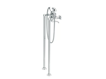 1935 WOOD - 2 hole floor standing bathtub tap by RVB - view 2