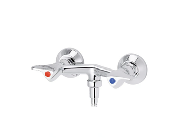 PILE & FACE - 2 hole wall-mounted bathtub mixer by RVB - view 2