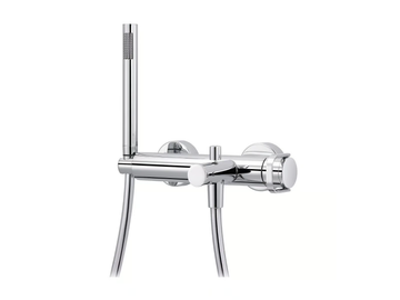 POLO CLUB - 2 hole wall-mounted bathtub mixer with hand shower by RVB - view 2