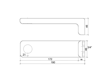 SLIDE - Wall-mounted sink spout by RVB - view 3