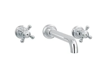 1920-1921 - 3 hole wall-mounted bathtub mixer by RVB - view 2