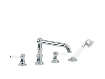 1935 LIMOGES - 4 hole bathtub set with hand shower by RVB - view 2