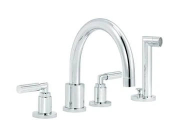 4 hole bathtub set - 4 hole bathtub set with hand shower by RVB - view 2