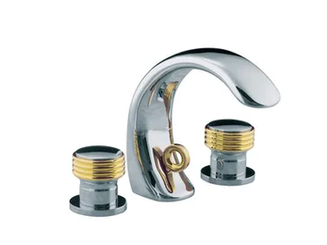 AMBOISE - 3 hole countertop washbasin mixer by RVB - view 2