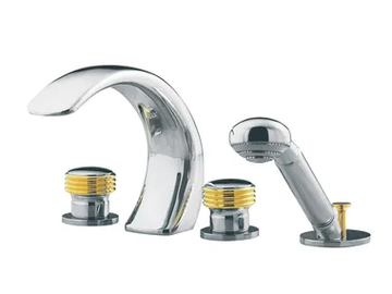 AMBOISE - 4 hole bathtub set with hand shower by RVB - view 2
